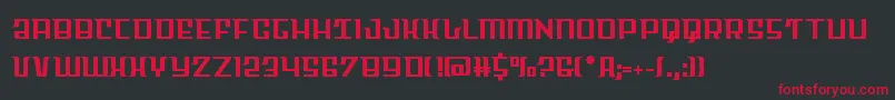 Skycabstraight Font – Red Fonts on Black Background