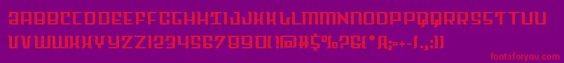 Skycabstraight Font – Red Fonts on Purple Background