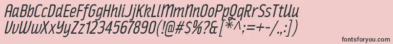 RakeslyBkIt Font – Black Fonts on Pink Background