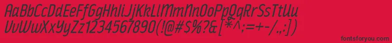 RakeslyBkIt Font – Black Fonts on Red Background