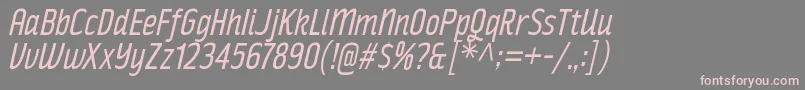 RakeslyBkIt Font – Pink Fonts on Gray Background