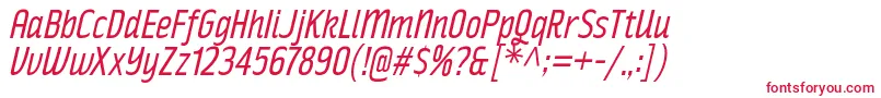 RakeslyBkIt Font – Red Fonts on White Background