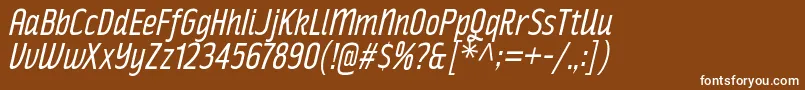 RakeslyBkIt Font – White Fonts on Brown Background
