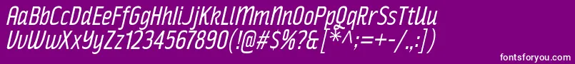 RakeslyBkIt Font – White Fonts on Purple Background