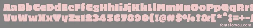 EricaoneRegular Font – Pink Fonts on Gray Background