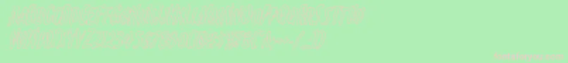 Kennebunkportoutital Font – Pink Fonts on Green Background