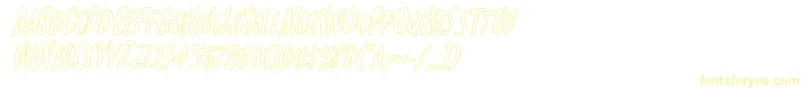 Kennebunkportoutital-Schriftart – Gelbe Schriften