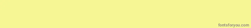 Home Font – Gray Fonts on Yellow Background