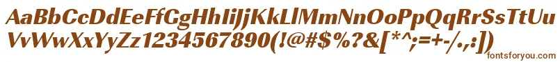 UrwimperialtultbolnarOblique-fontti – ruskeat fontit