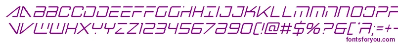 Bansheepilotcondital Font – Purple Fonts on White Background