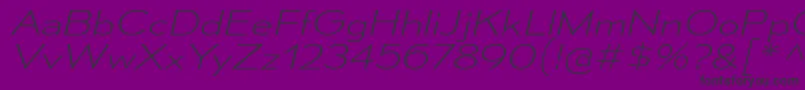 MesmerizeExElIt-fontti – mustat fontit violetilla taustalla