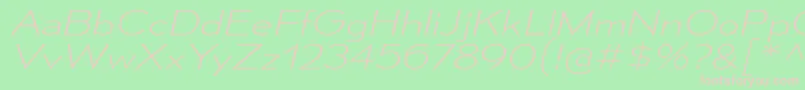 MesmerizeExElIt Font – Pink Fonts on Green Background