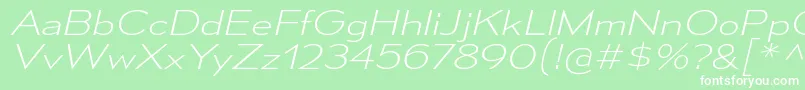 MesmerizeExElIt Font – White Fonts on Green Background