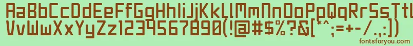 JetSet Font – Brown Fonts on Green Background