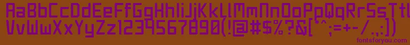 JetSet Font – Purple Fonts on Brown Background