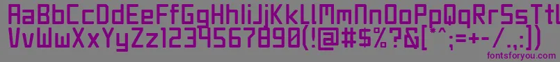 JetSet Font – Purple Fonts on Gray Background