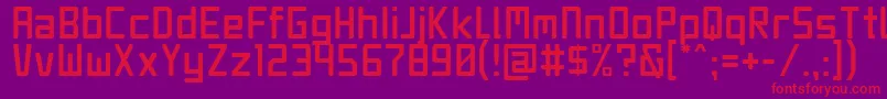 JetSet Font – Red Fonts on Purple Background