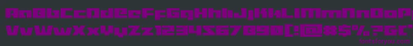 Turbocharge Font – Purple Fonts on Black Background