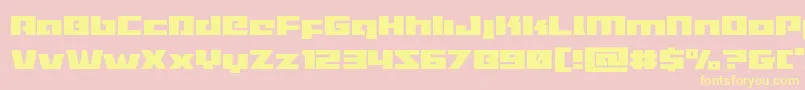 Turbocharge Font – Yellow Fonts on Pink Background