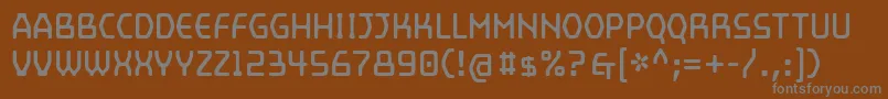 Шрифт MainframeOpto – серые шрифты на коричневом фоне