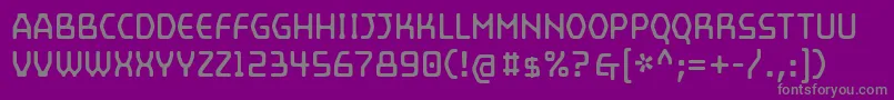 MainframeOpto Font – Gray Fonts on Purple Background