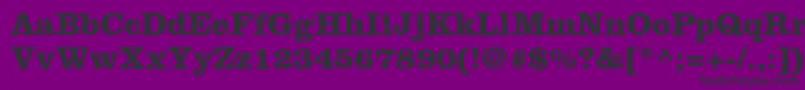 ClarendonltstdBold Font – Black Fonts on Purple Background