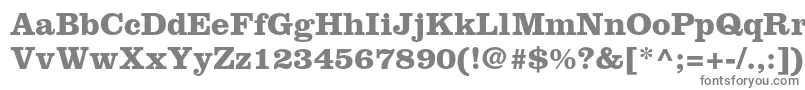 フォントClarendonltstdBold – 白い背景に灰色の文字