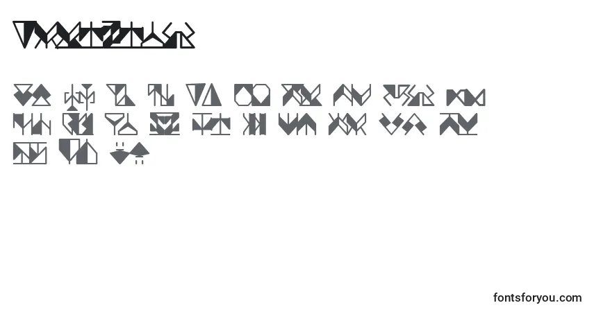 Fuente Ergonomix - alfabeto, números, caracteres especiales