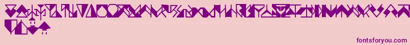 Ergonomix-Schriftart – Violette Schriften auf rosa Hintergrund
