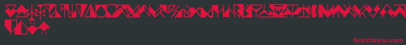 Ergonomix Font – Red Fonts on Black Background