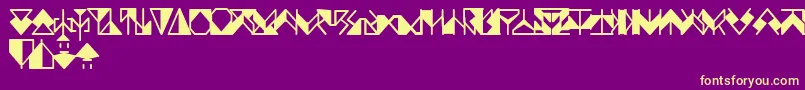 Ergonomix Font – Yellow Fonts on Purple Background