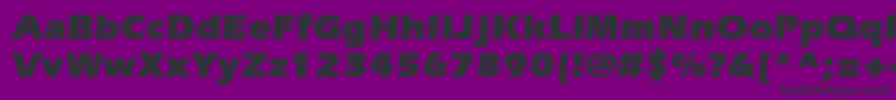 ItcerasstdUltra Font – Black Fonts on Purple Background