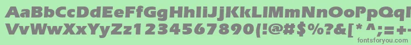 ItcerasstdUltra Font – Gray Fonts on Green Background