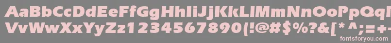 ItcerasstdUltra Font – Pink Fonts on Gray Background