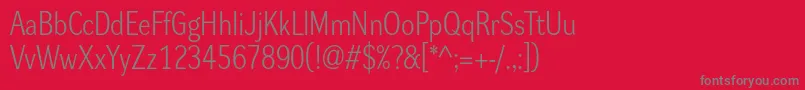Dynagrotesklm Font – Gray Fonts on Red Background