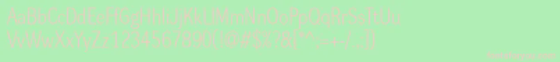 Dynagrotesklm Font – Pink Fonts on Green Background