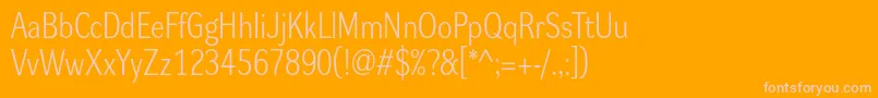 Dynagrotesklm Font – Pink Fonts on Orange Background