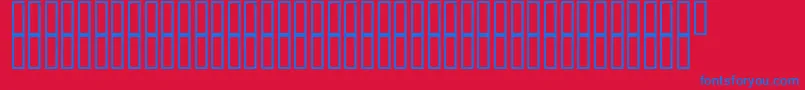 fuente ArchieVisionNormal – Fuentes Azules Sobre Fondo Rojo