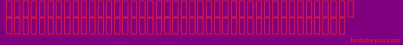 ArchieVisionNormal Font – Red Fonts on Purple Background