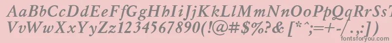 Подробнее о шрифте MyslBoldItalic.001.001 Шрифт MyslBoldItalic.001.001 – серые шрифты на розовом фоне