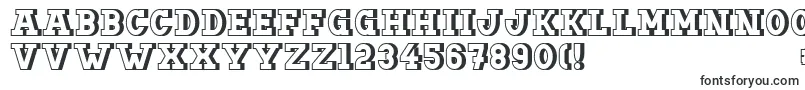Шрифт Doergonbackshift – высокие шрифты