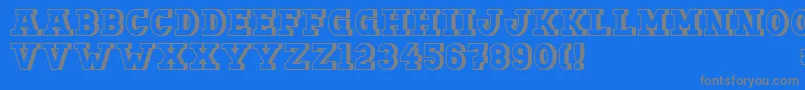 Więcej informacji o czcionce Doergonbackshift Czcionka Doergonbackshift – szare czcionki na niebieskim tle