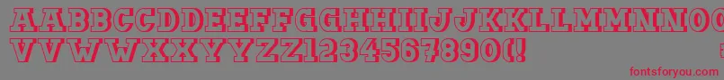 Doergonbackshift Font – Red Fonts on Gray Background