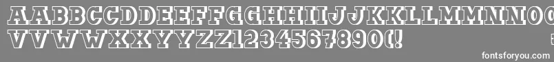 Doergonbackshift Font – White Fonts on Gray Background