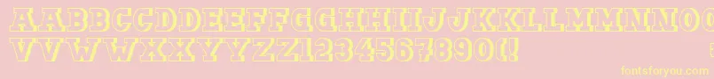 Doergonbackshift Font – Yellow Fonts on Pink Background