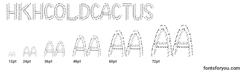 HkhColdCactus Font Sizes