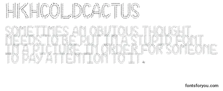 Обзор шрифта HkhColdCactus