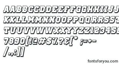 OldSchoolUnitedShadowItalic font – computer Fonts