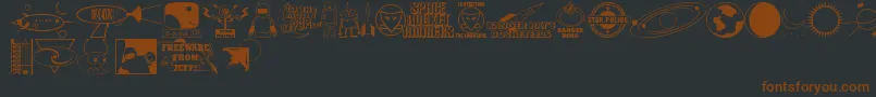 Lisätietoja Rangers-fontista Rangers-fontti – ruskeat fontit mustalla taustalla