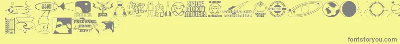 More about Rangers Font Rangers Font – Gray Fonts on Yellow Background